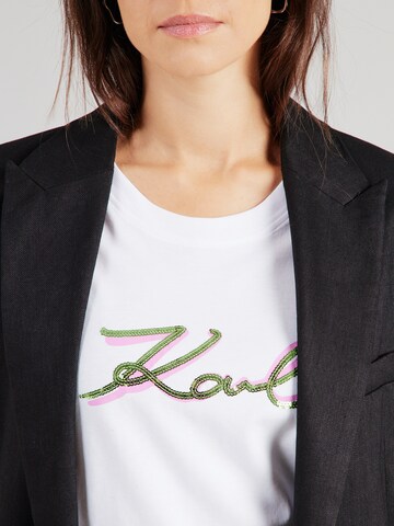 Tricou de la Karl Lagerfeld pe alb