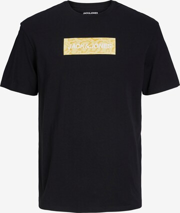 JACK & JONES - Camiseta en negro: frente