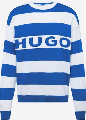 HUGO Blue Trui 'Sobueh' in Blauw: voorkant