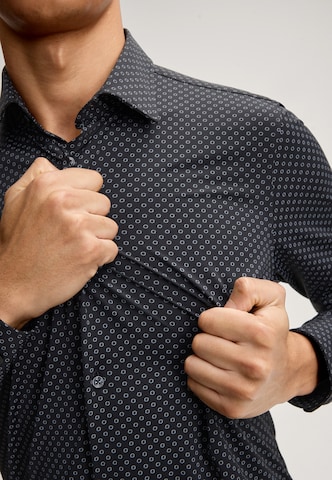 JOOP! Slim fit Overhemd 'Pit' in Zwart