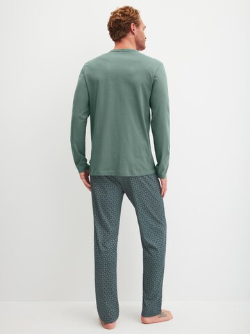 CALIDA Pyjama lang 'Cotton Special'‌‌ in Grau