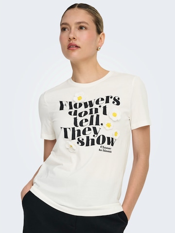 ONLY Shirt 'ONLCILLE DAISIES' in White