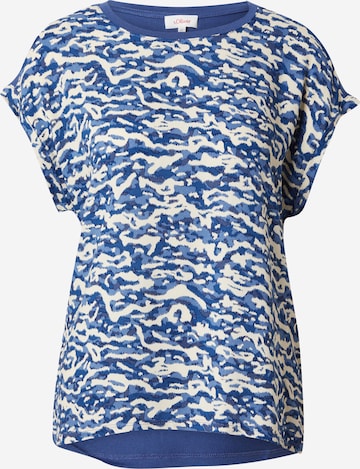 s.Oliver Shirt in Blauw: voorkant