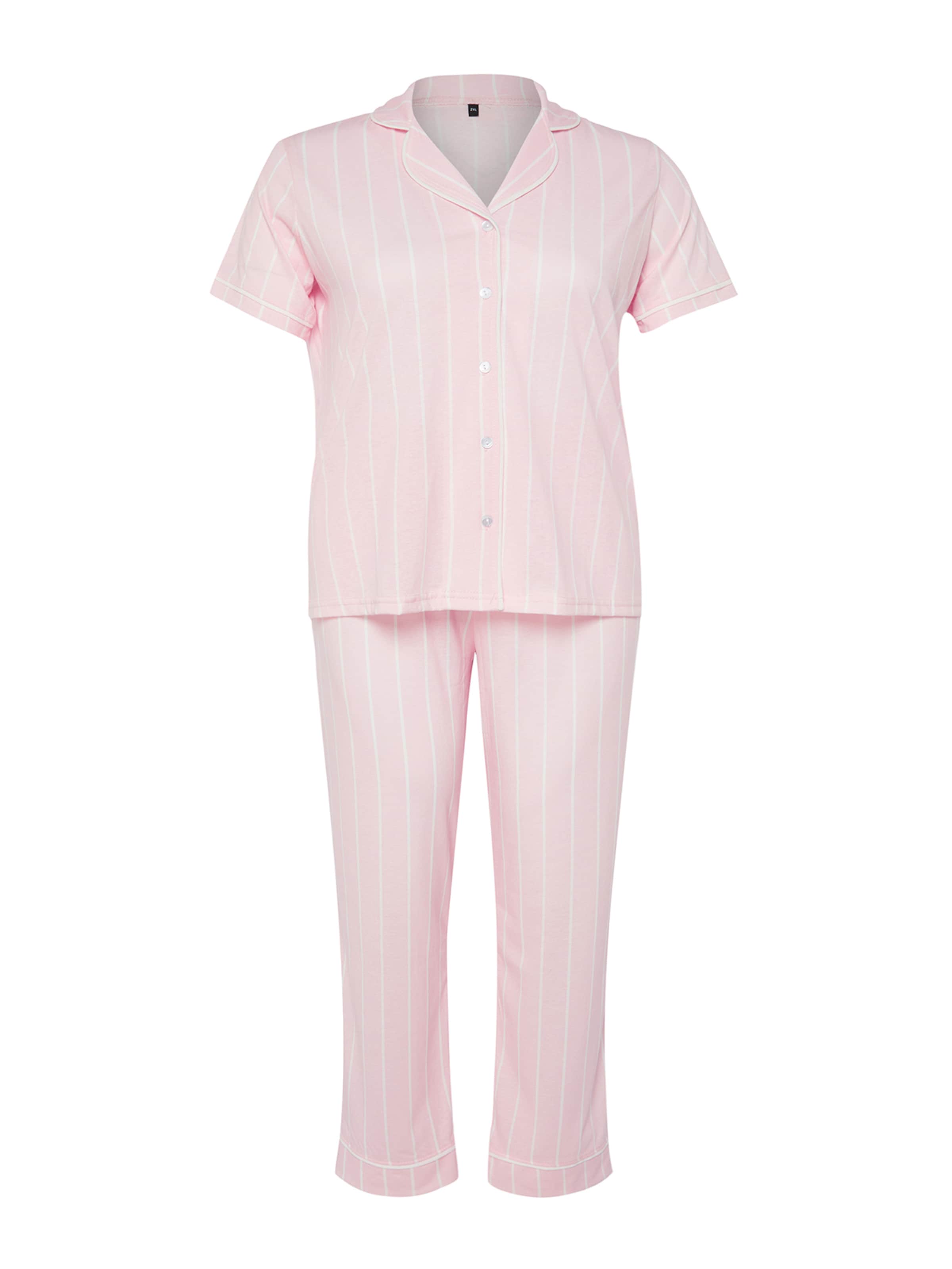 Pigiama di Trendyol Curve in rosa: frontale