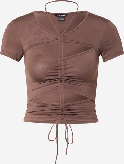 Monki T-shirt en chocolat, Vue avec produit