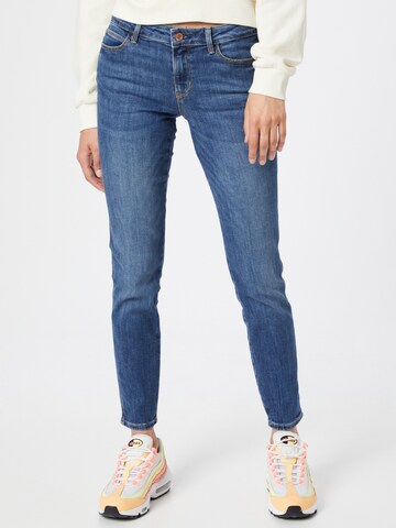 Skinny Jeans 'CURVE X' de la GUESS pe albastru: față