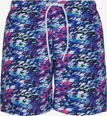 Urban Classics Zwemshorts in Blauw: voorkant