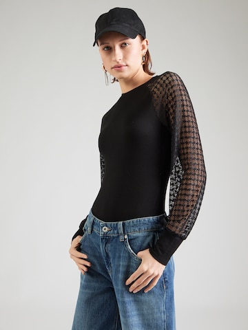 ABOUT YOU Tričkové body 'Zora' – černá: přední strana