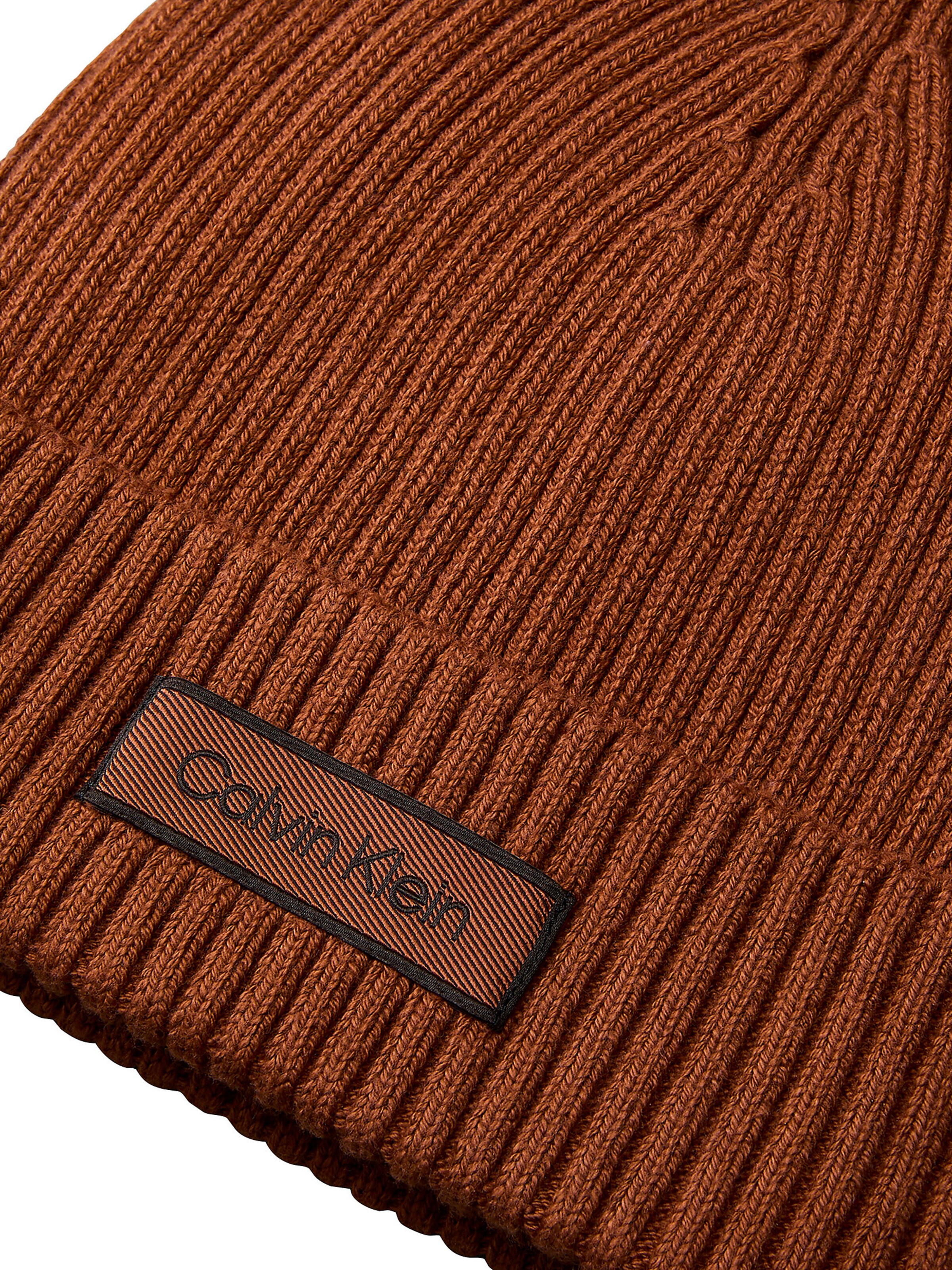 Bonnet Calvin Klein en marron