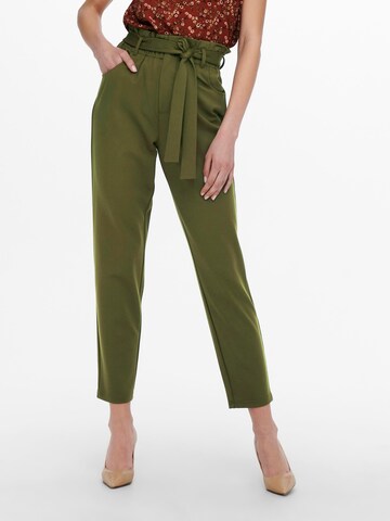 ONLY Tapered Trousers ' Poptrash-ova' in Green: front