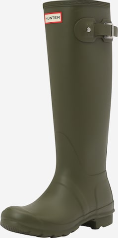 HUNTER - Botas de borracha em verde: frente