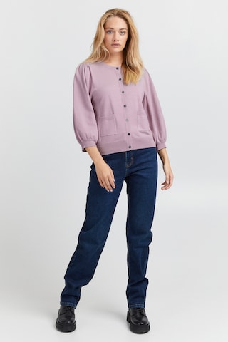 PULZ Jeans Knit Cardigan in Purple