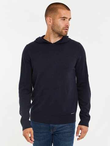 Pull-over 'Ravensdale' Threadbare en bleu : devant