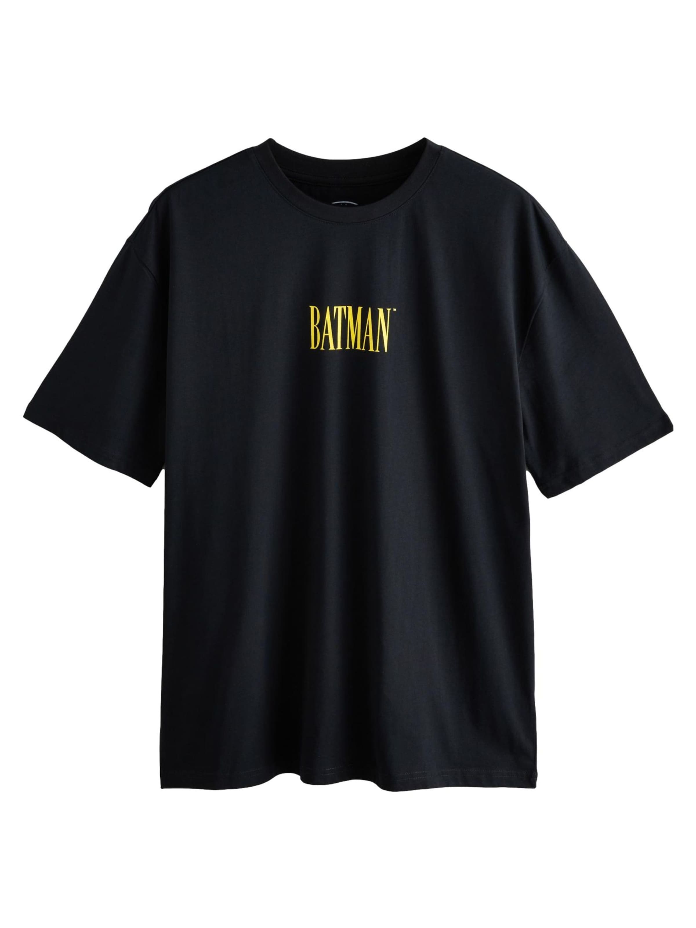 Next Shirt 'Batman' in Zwart: voorkant