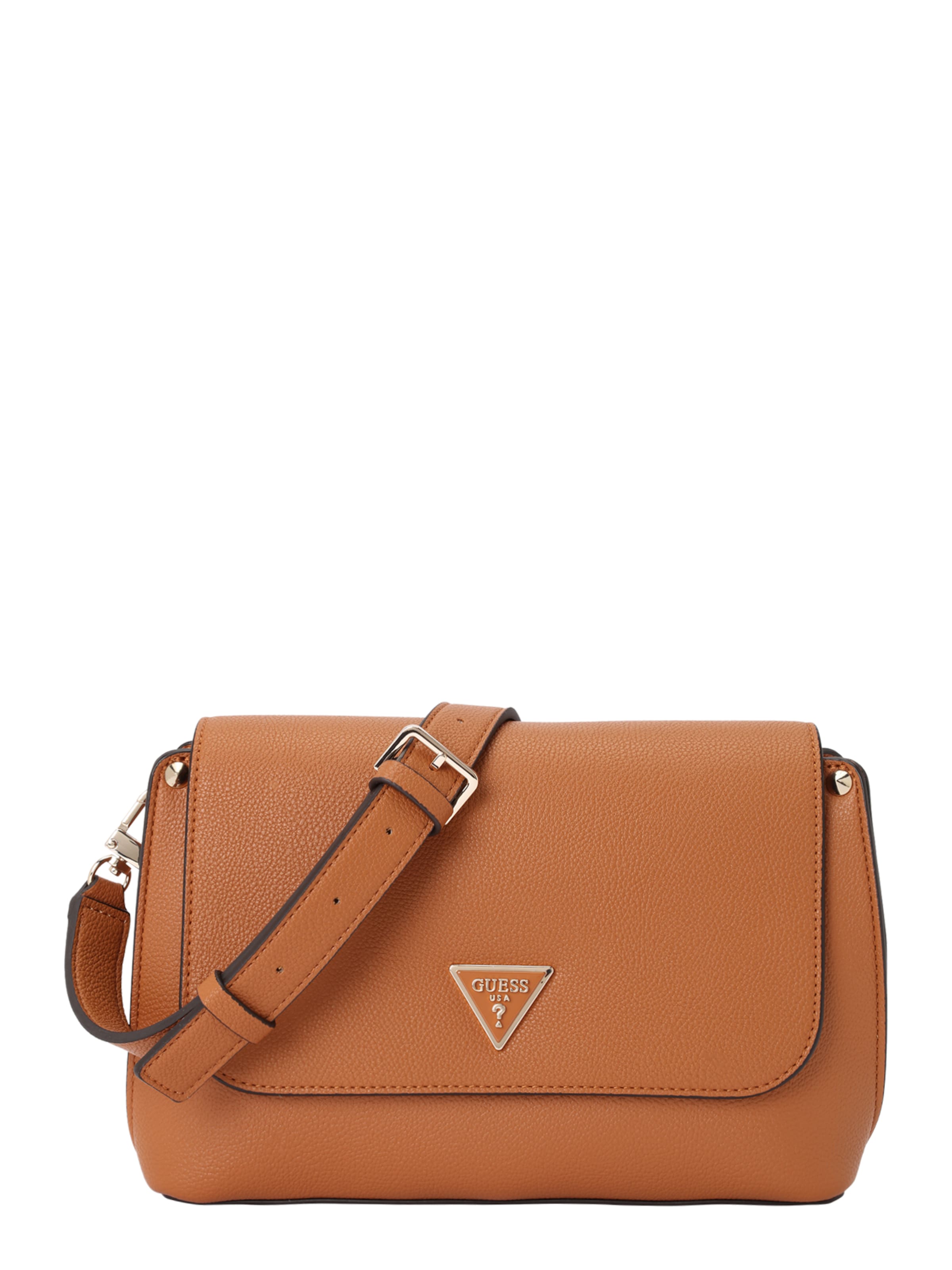 GUESS Schoudertas 'MERIDIAN II' in Bruin: voorkant