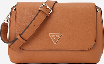 Sac à bandoulière 'MERIDIAN II' GUESS en marron : devant
