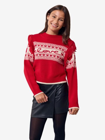 Lipsy Trui in Rood: voorkant