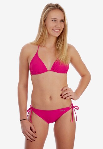 BECO the world of aquasports Triangle Bikini in Pink: front