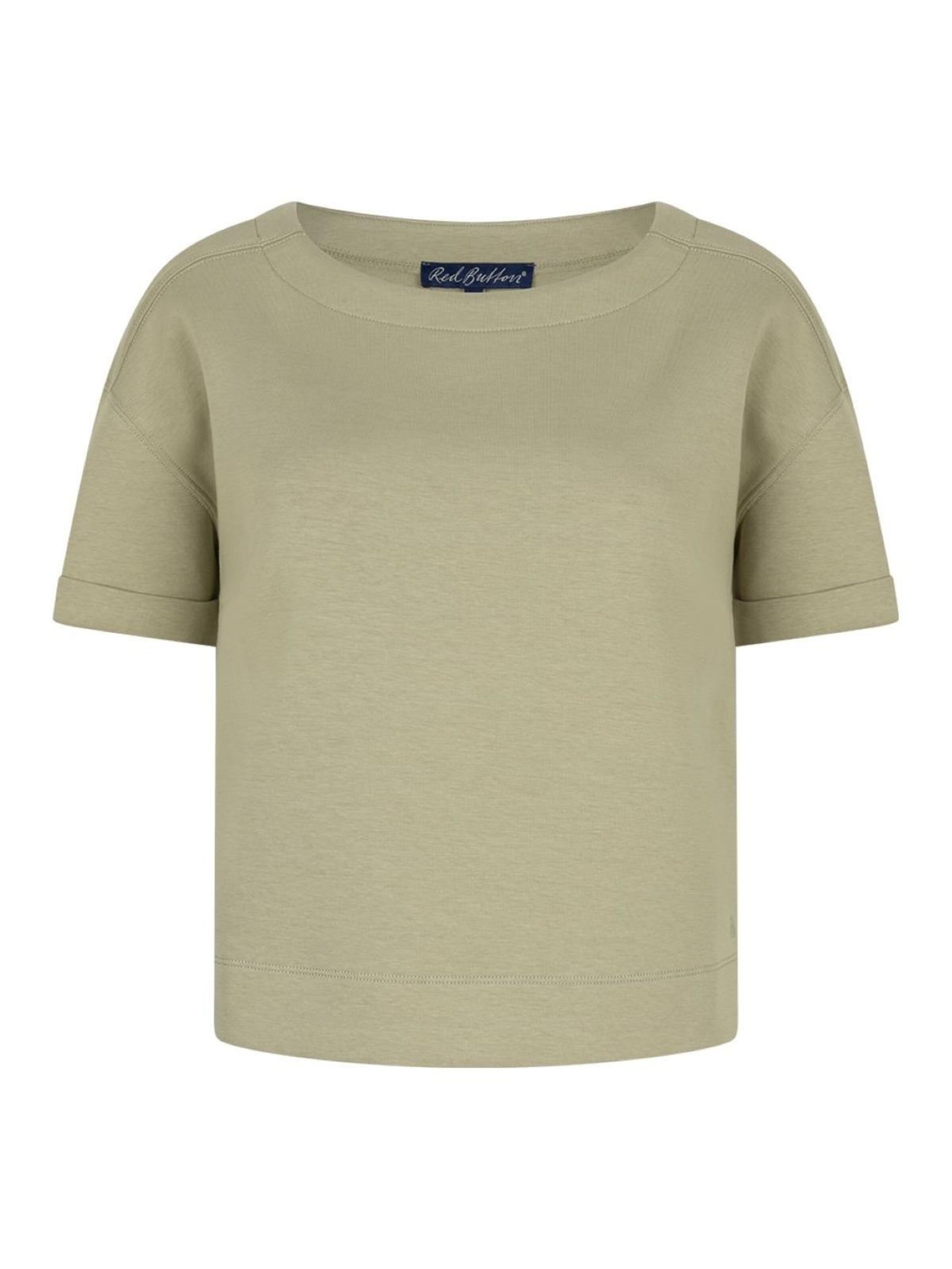 Red Button Shirt 'Red Button Skyler scuba olive' in Groen: voorkant