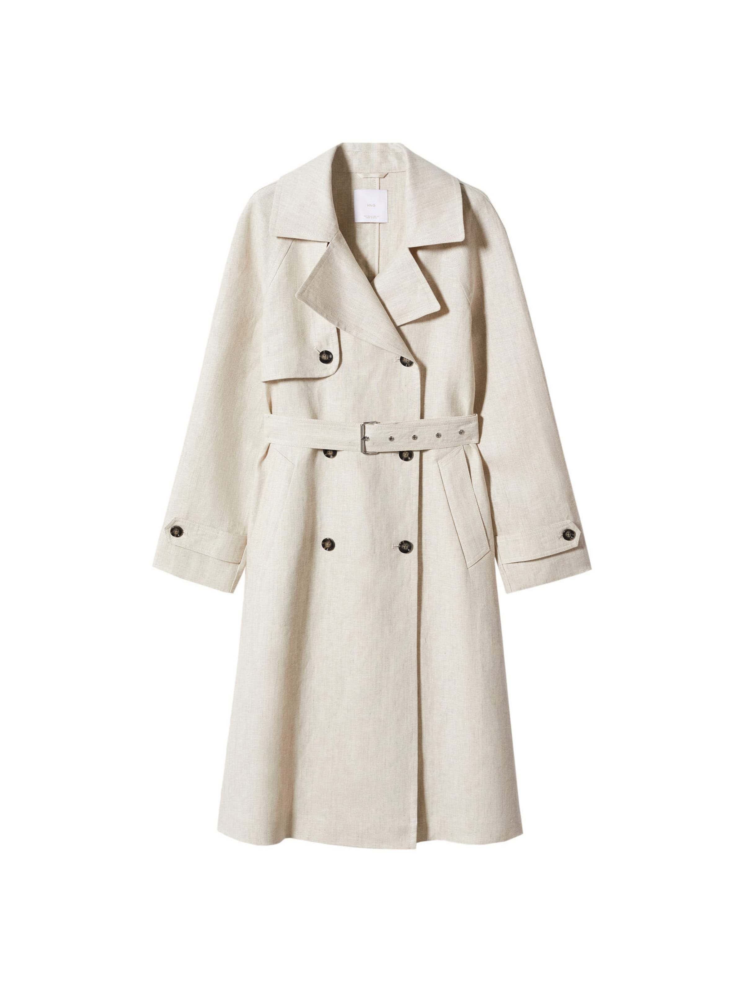 MANGO Letný kabát - Sivá: predná strana