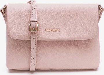 Lazarotti Schoudertas 'Bologna Leather' in Roze: voorkant