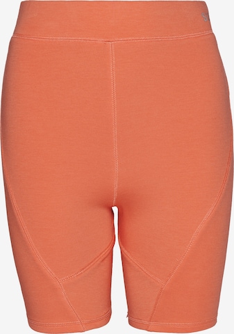 Superdry Skinny Workout Pants in Orange: front