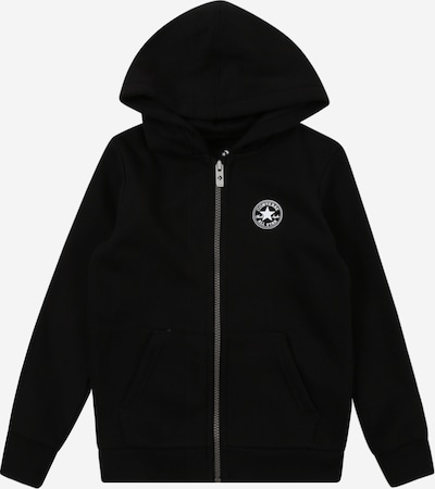 CONVERSE Veste de survêtement en noir / blanc, Vue avec produit