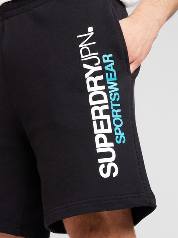 juoda Superdry Laisvas Kelnės