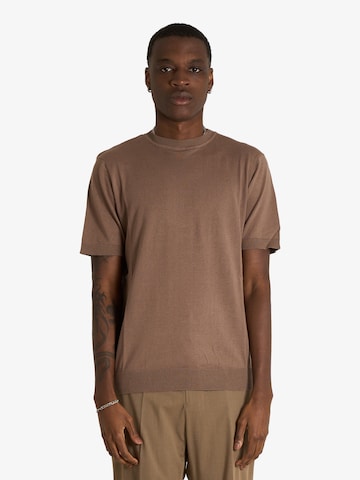 SSEINSE Shirt in Bruin: voorkant