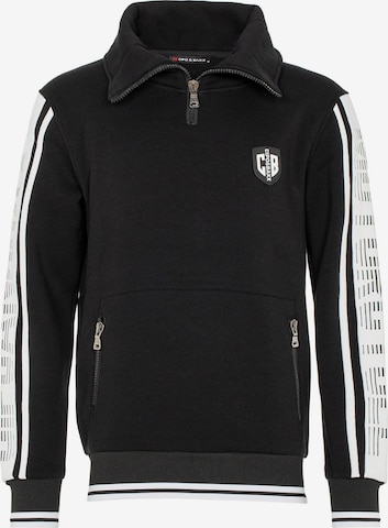 CIPO & BAXX Sweatshirt in Zwart: voorkant