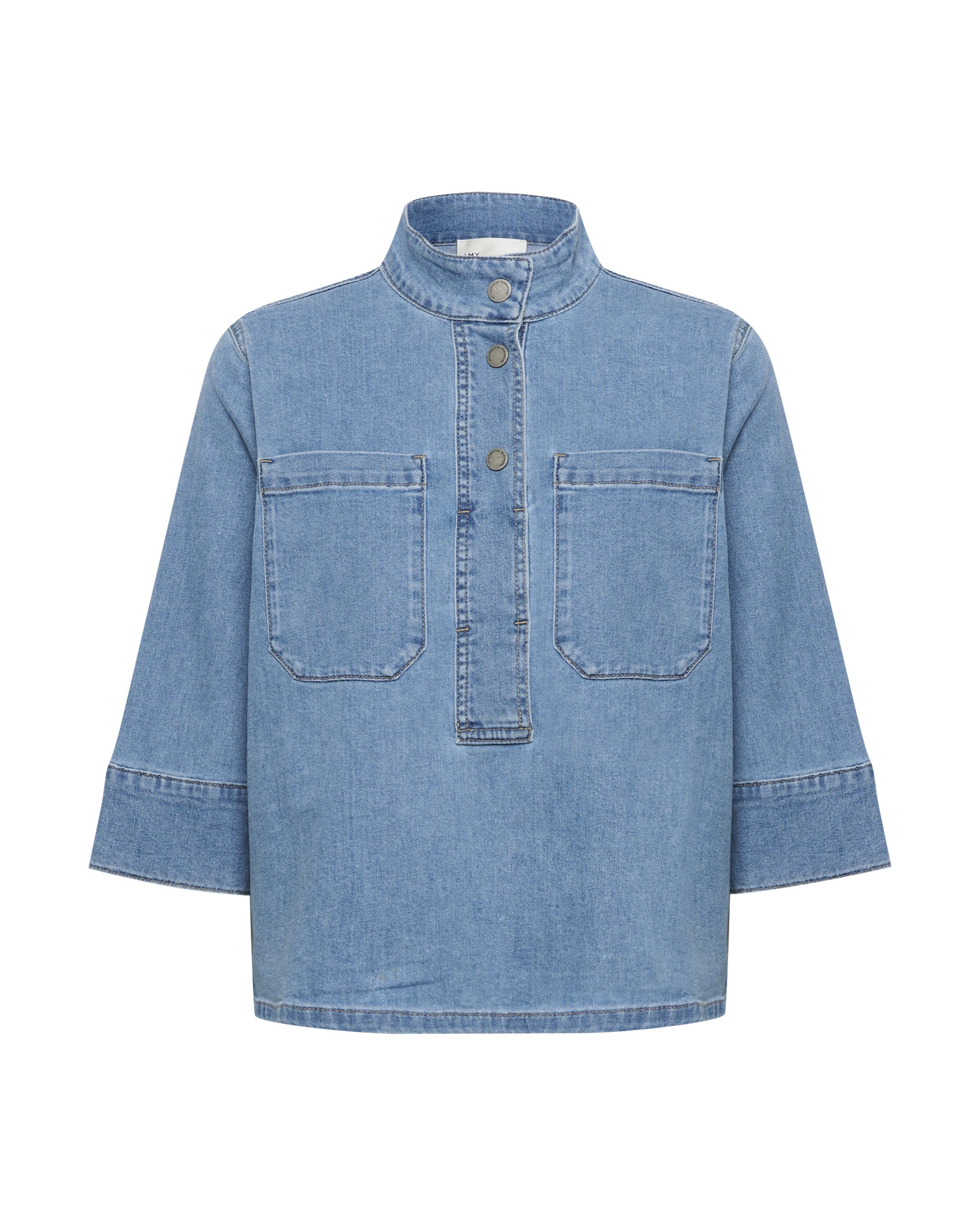 My Essential Wardrobe Bluse in Blau: Vorderseite