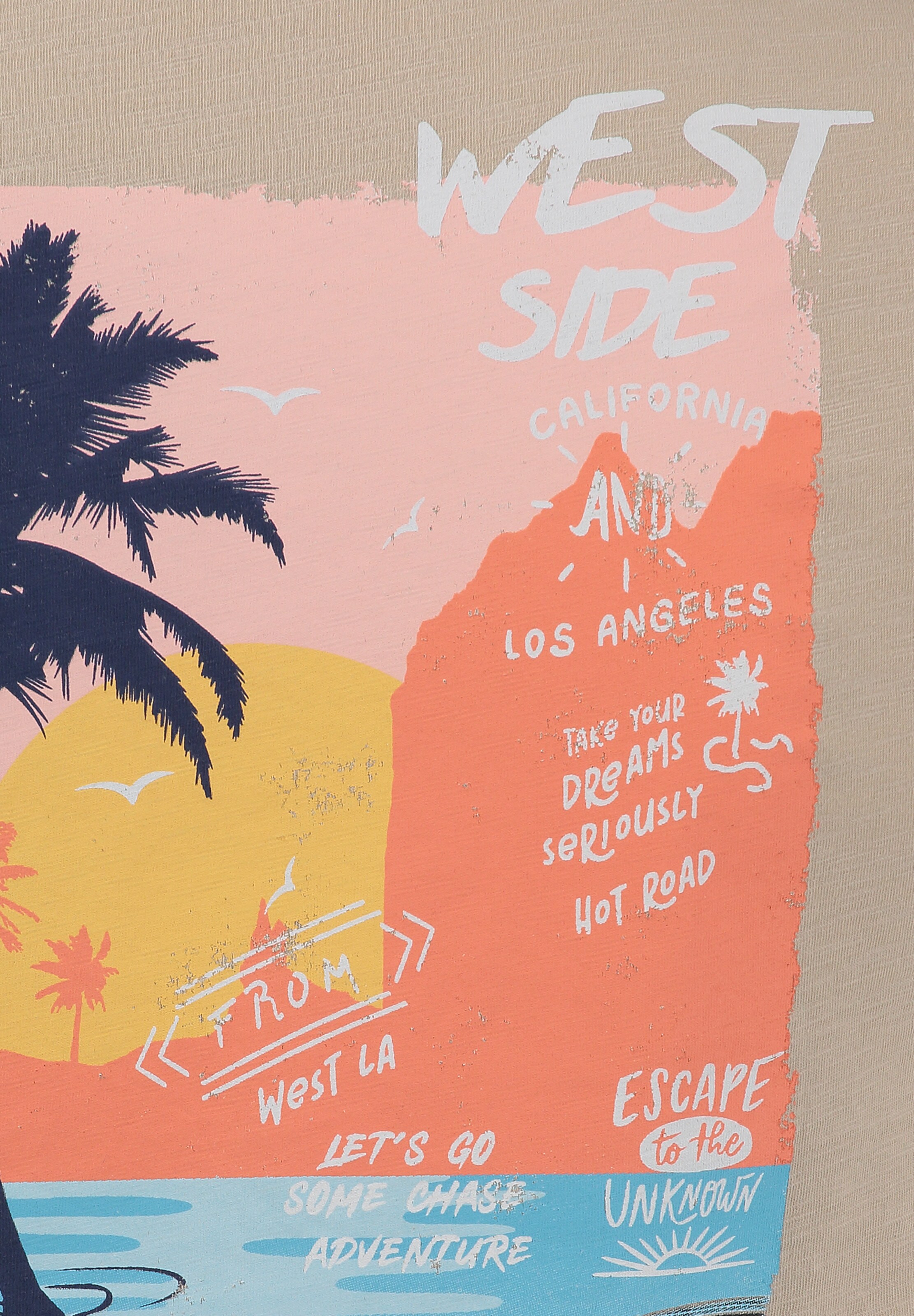 Key Largo - Camisa 'WEST SIDE' em bege