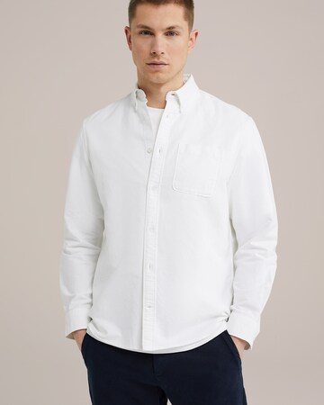 WE Fashion Regular fit Ing - fehér: elől