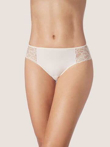 zd ZERO DEFECTS Panty 'Enea soy fiber mid waist panty' in Weiß: Vorderseite