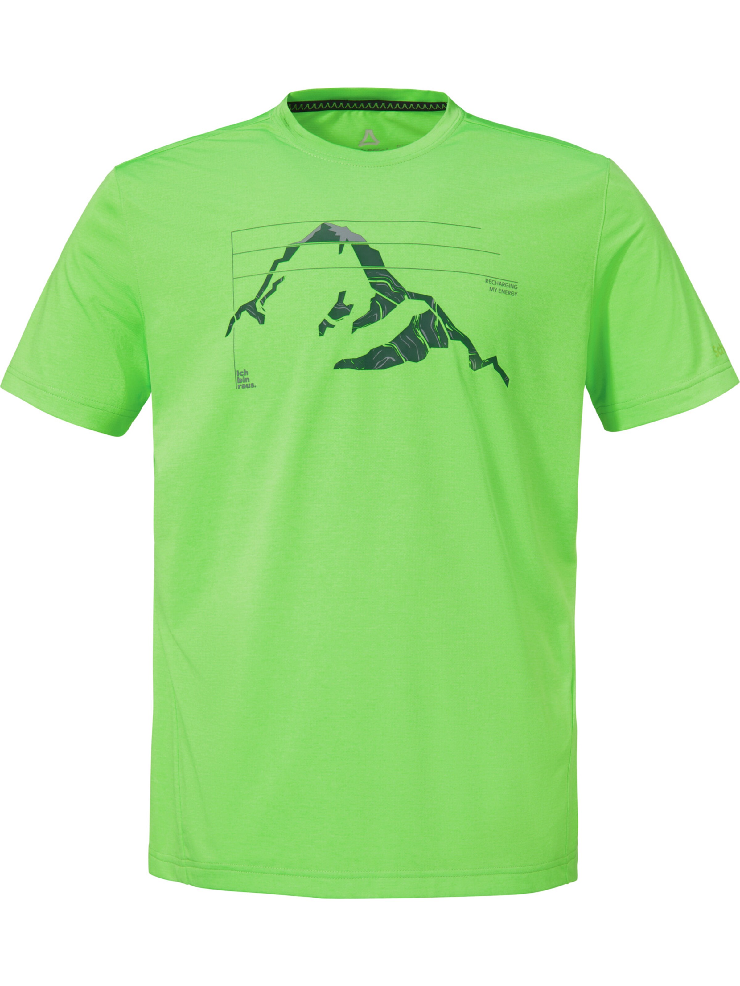 Schöffel Funktionsshirt 'Circ Sulten' in grün / schwarz, Produktansicht