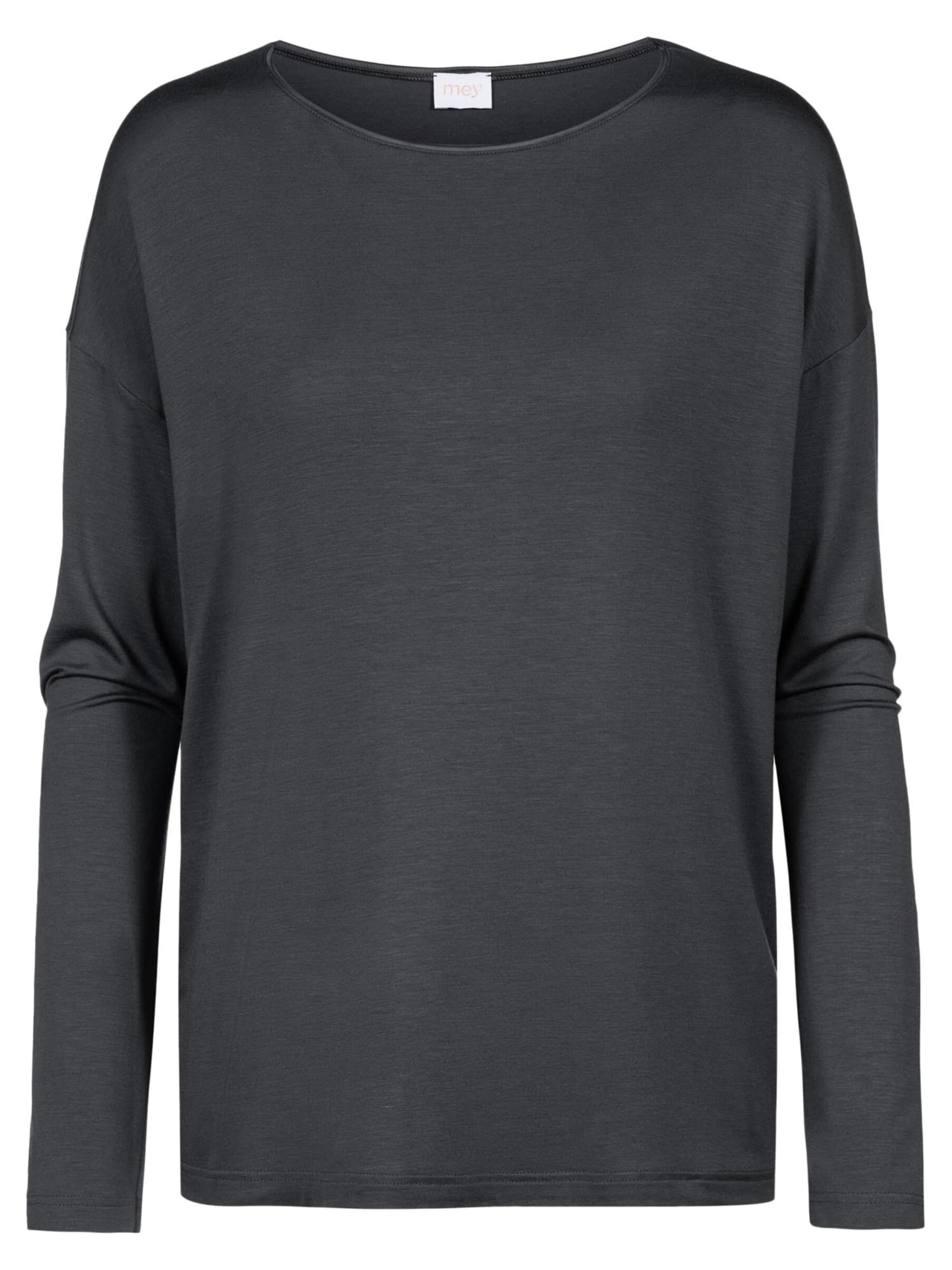 Mey Schlafshirt 'Pure Chic'‌‌‌‌‌‌‌‌‌ in Grau: Vorderseite