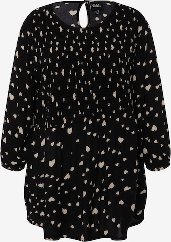 Ulla Popken - Blusa en negro: frente