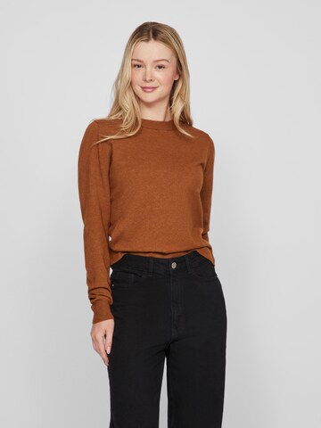 VILA Sweater in Brown: front