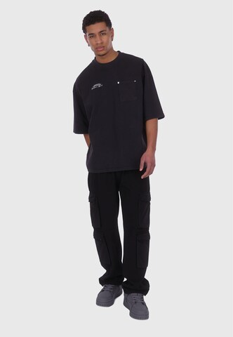Dropsize Shirt in Schwarz
