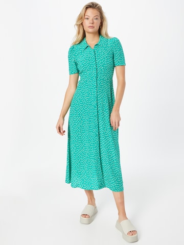 Whistles Shirt Dress in Green: front