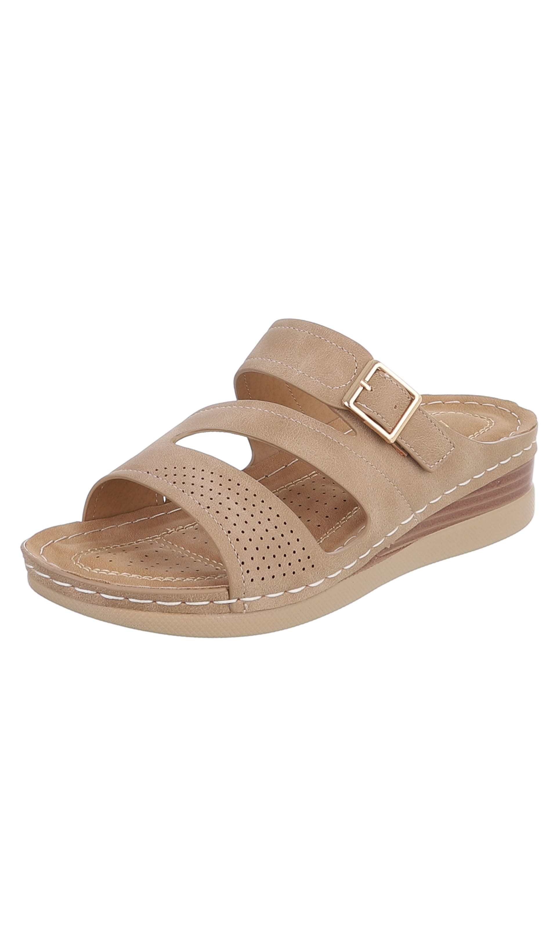 Ital-Design Mules in Brown: front