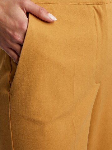 Rich & Royal Wide leg Pleated Pants in Brown