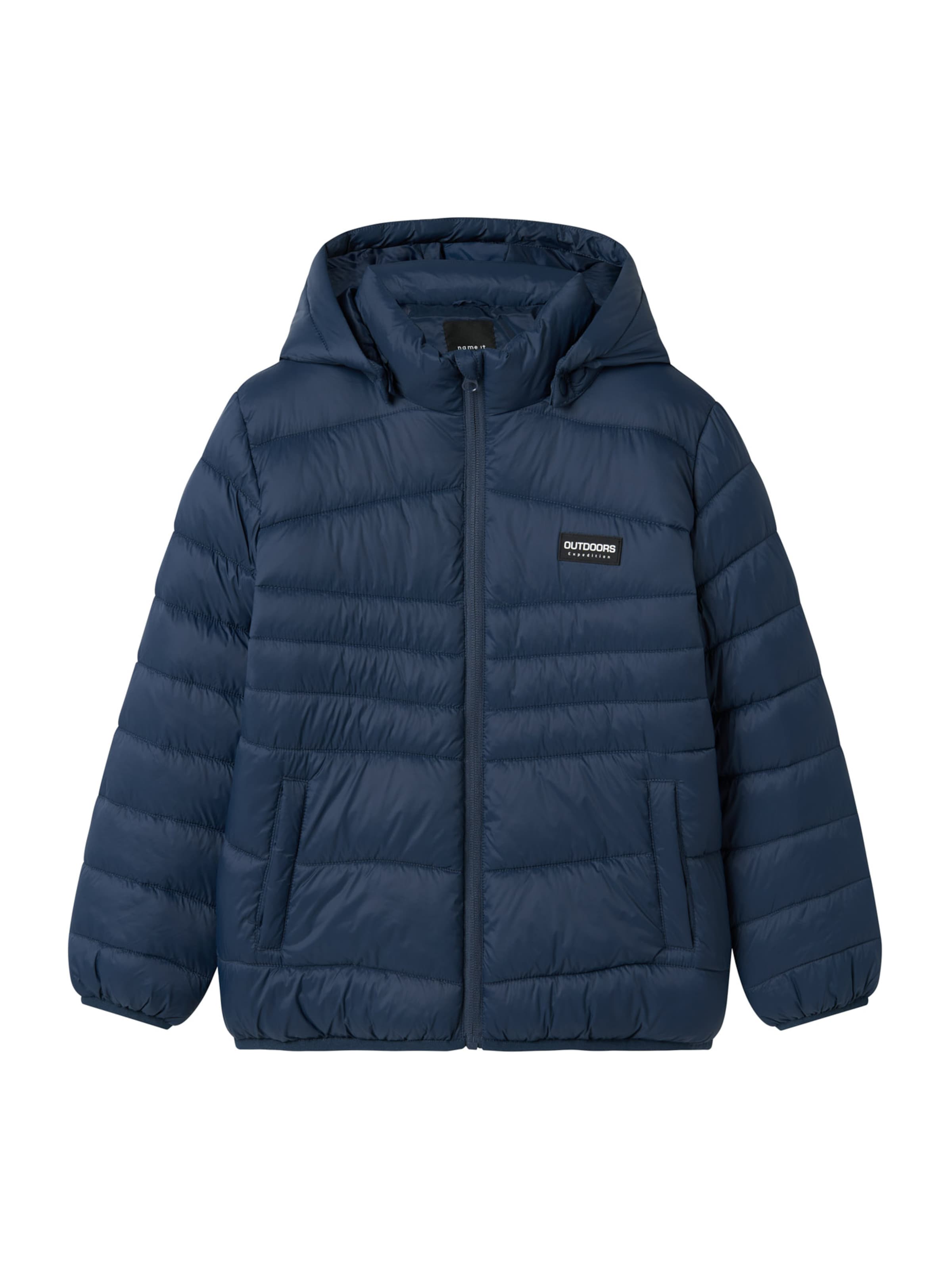 NAME IT Přechodná bunda 'NKMMarble' – modrá: přední strana