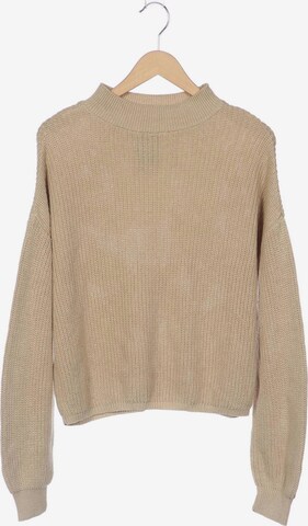 NA-KD Sweater & Cardigan in S in Beige: front