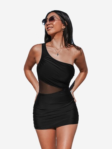 Cupshe Badeanzugkleid in Schwarz