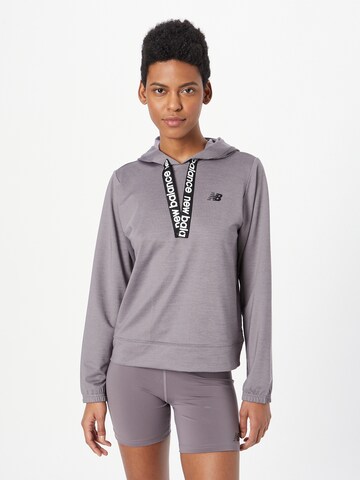new balance Athletic Sweatshirt 'Relentless' in Grey: front