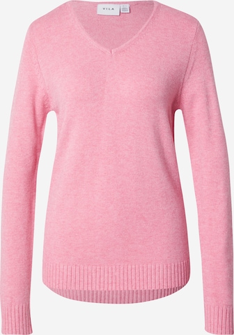 VILA Sweater 'VIRil' in Pink: front