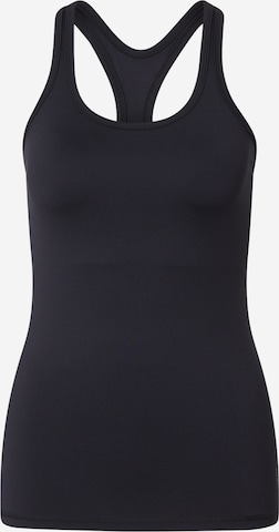CURARE Yogawear Sportovní top 'Breath' – černá: přední strana
