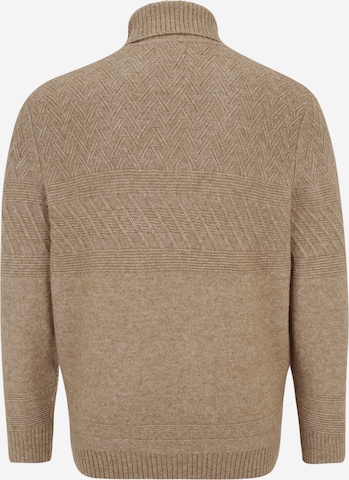 Jack & Jones Plus Sweater 'Milo' in Beige