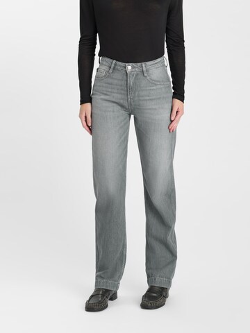 Le Temps Des Cerises Wide leg Jeans in Grijs: voorkant